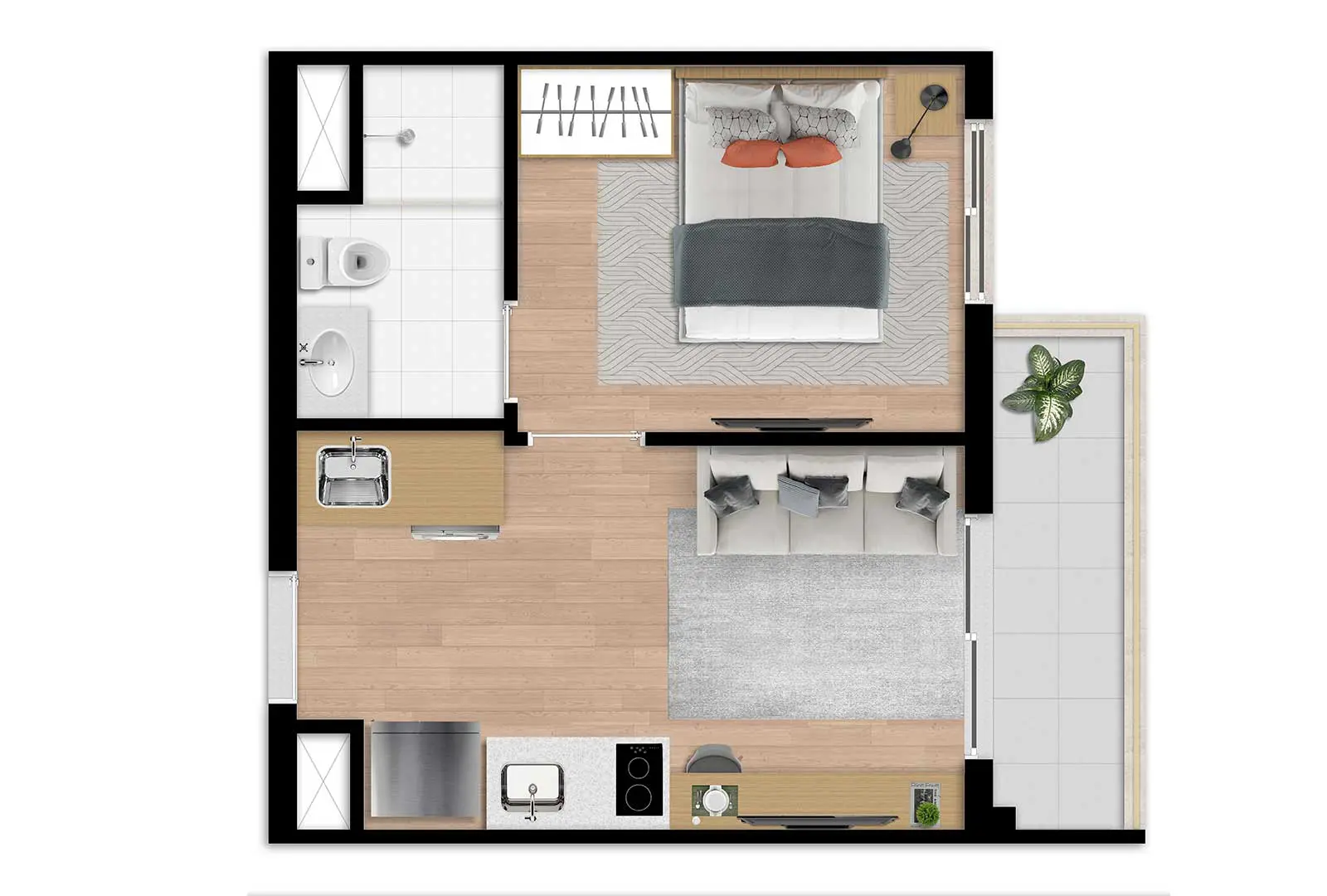 My One Estação Japão Liberdade — 1 Dorm. - 28 M²
