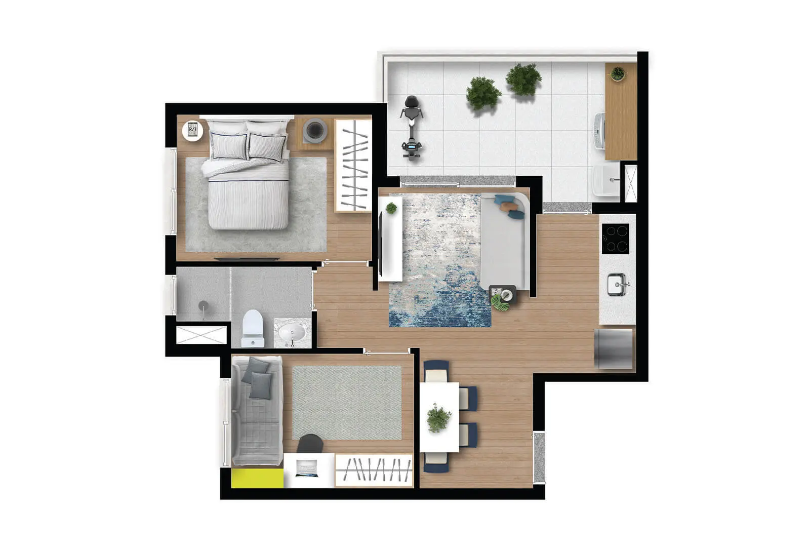 Nex One Sena Madureira — 2 Dorms. - 50 M²