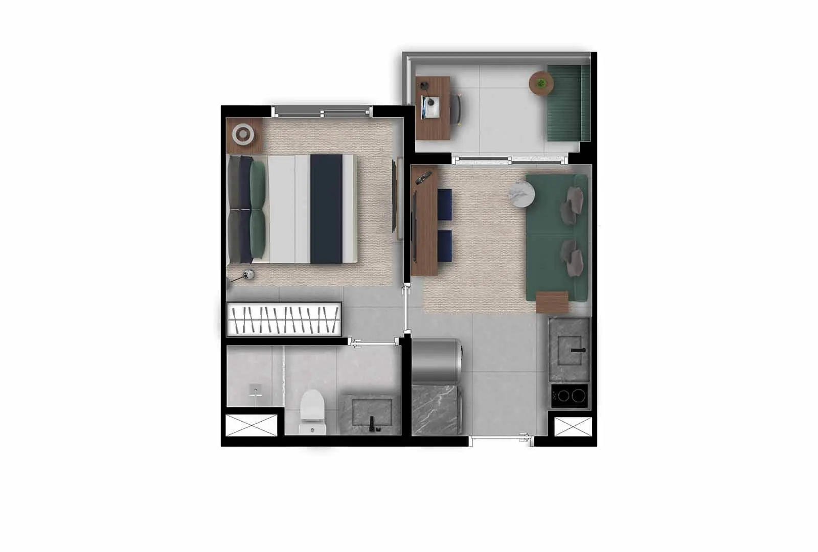 Nex One João Cachoeira — 1 Dorm. - 25 M² Final 03 Tipo B