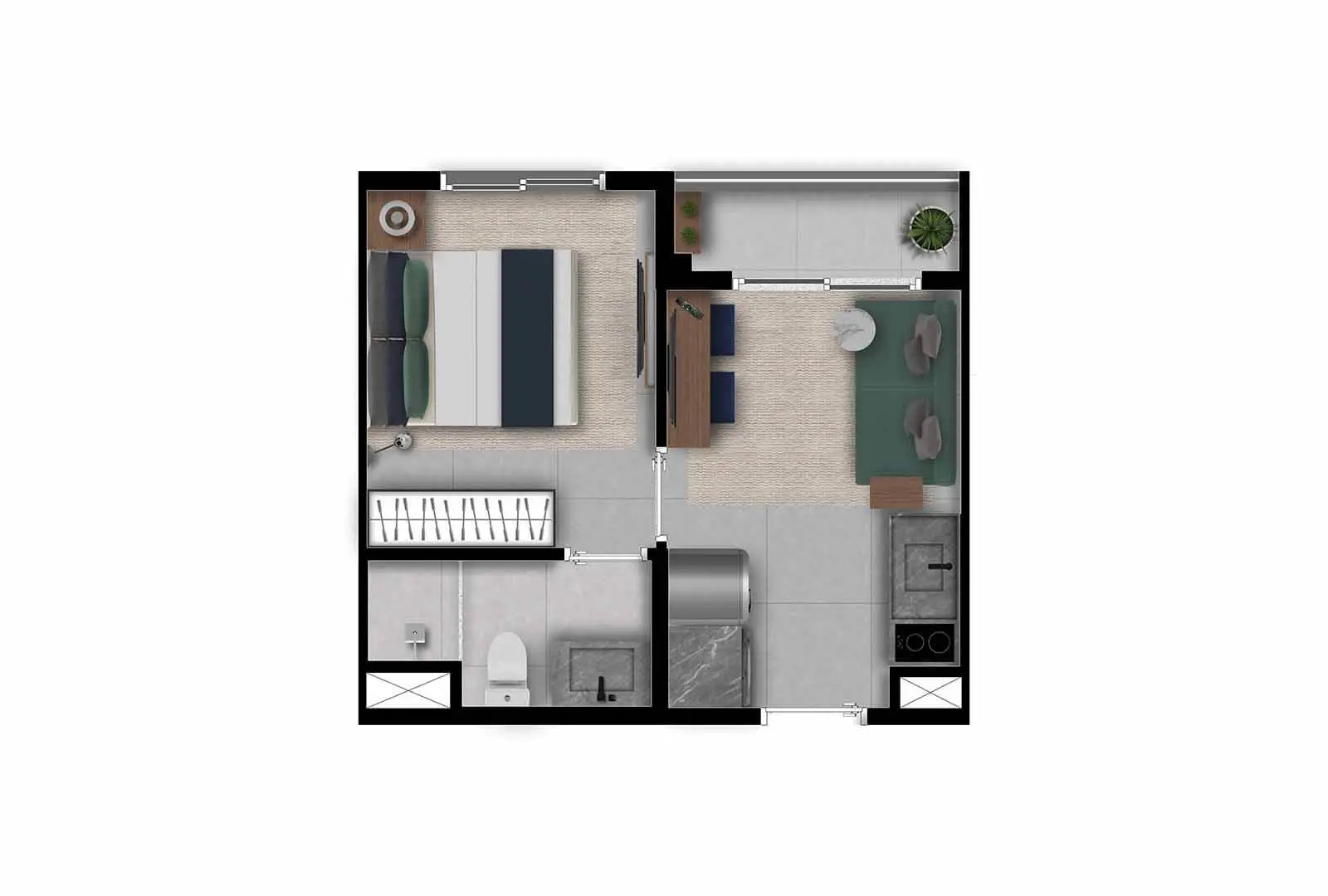 Nex One João Cachoeira — 1 Dorm. - 25 M² Final 03 Tipo a