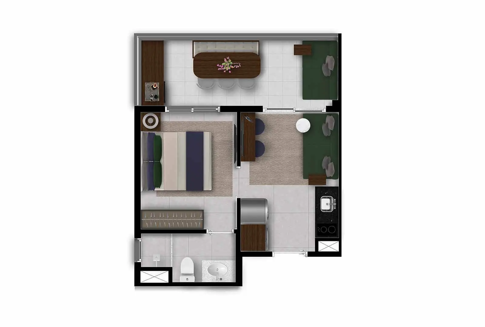 Nex One João Cachoeira — 1 Dorm. - 31 M² Final 03 Tipo D