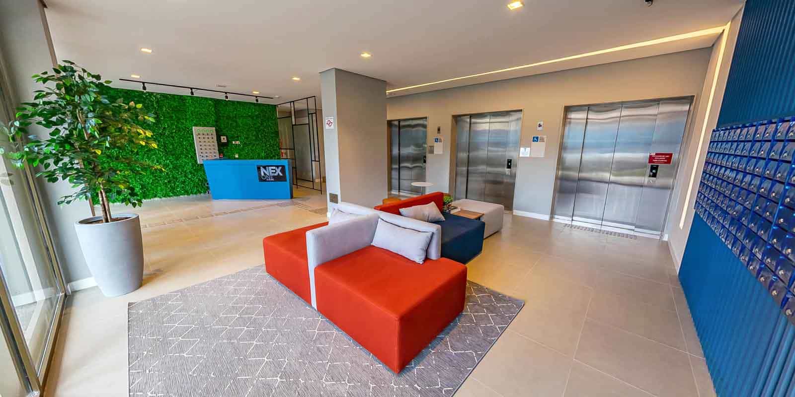 Nex One Estação Butantã — Recepção Residencial